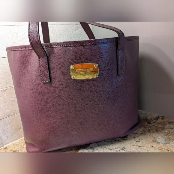 Michael Kors wine colored bag - Picture 1 of 8